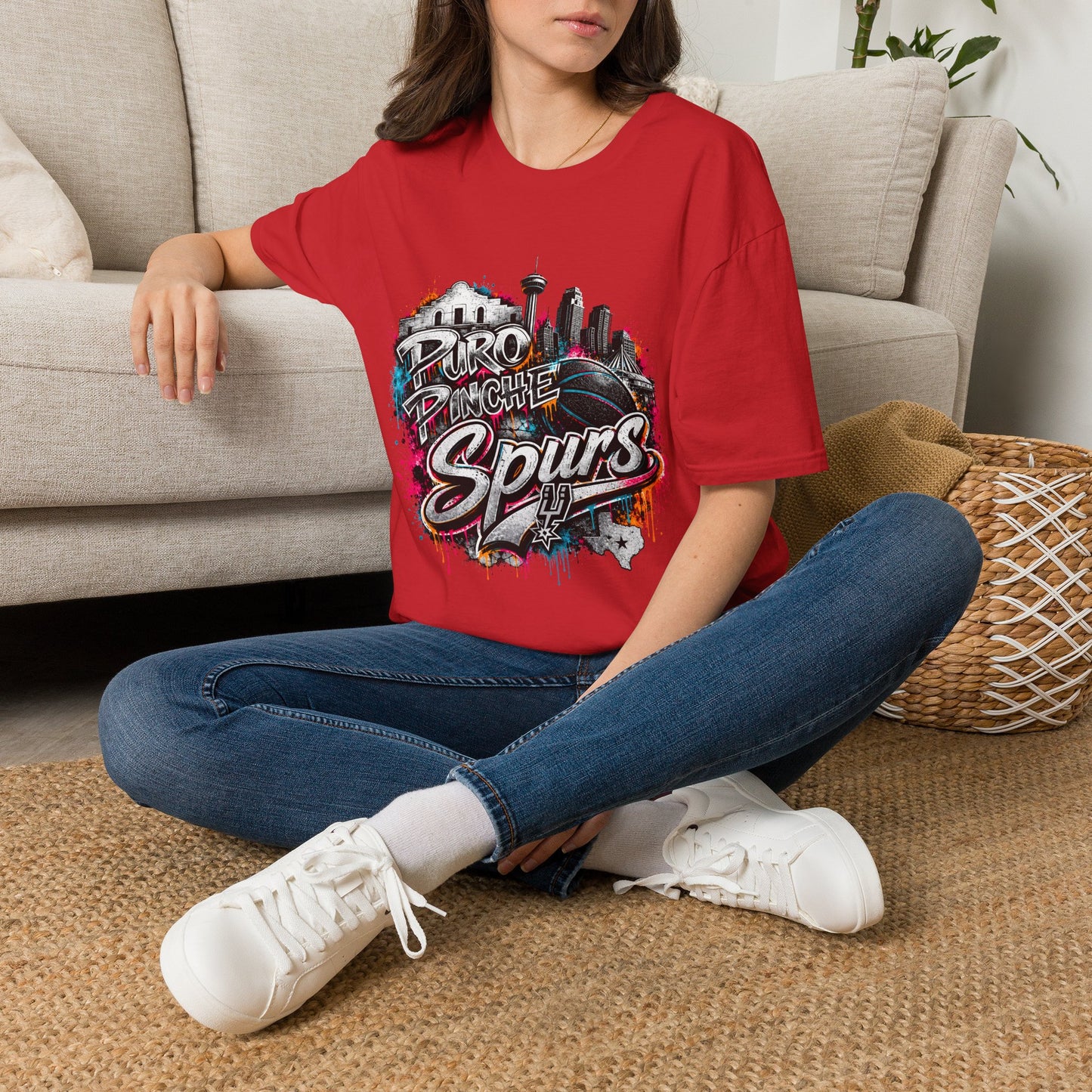 'Puro Pinche Spurs' San Antonio Street Art Tee