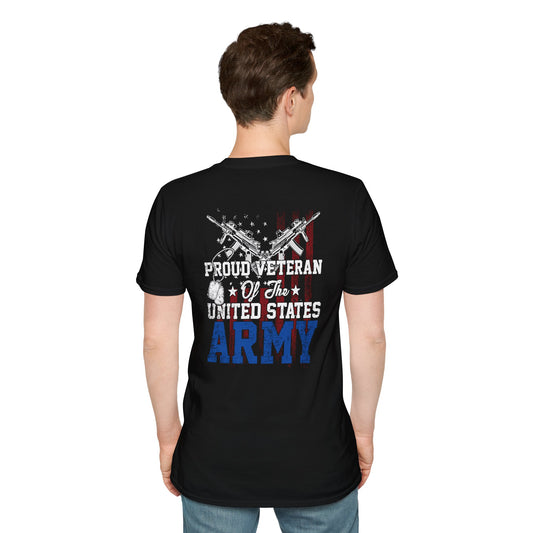 Proud Veteran Army — Minimal Crew Neck Tee