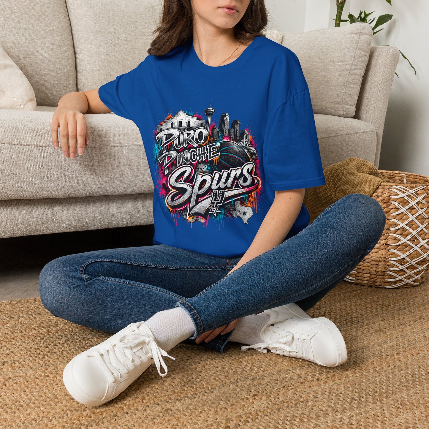 'Puro Pinche Spurs' San Antonio Street Art Tee